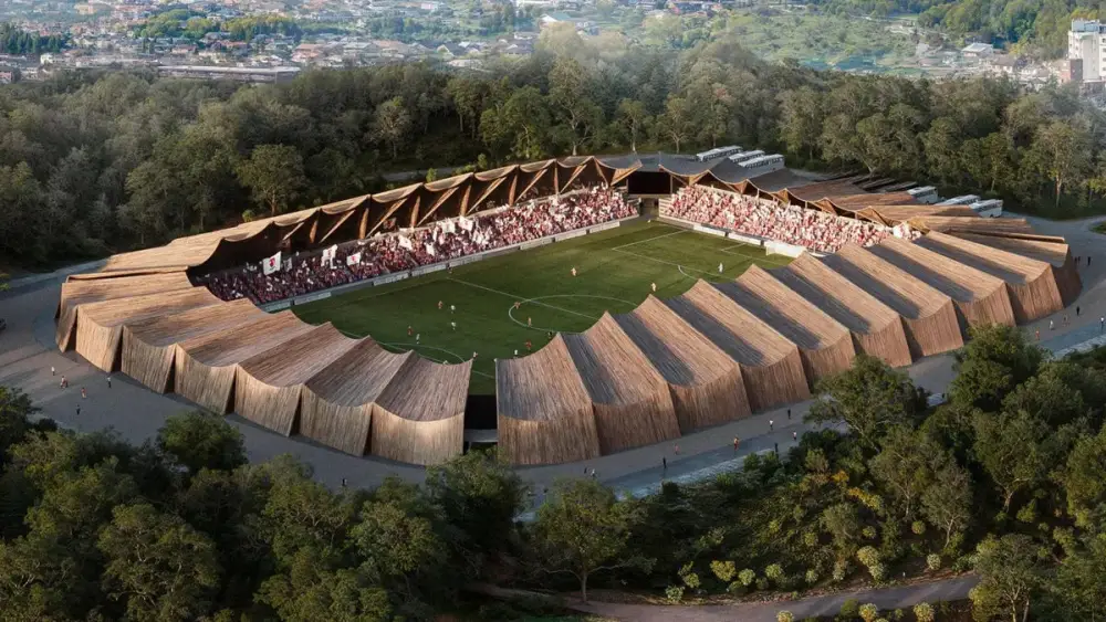 The First Timber Stadium in Fukushima: A New Benchmark for Wood Construction